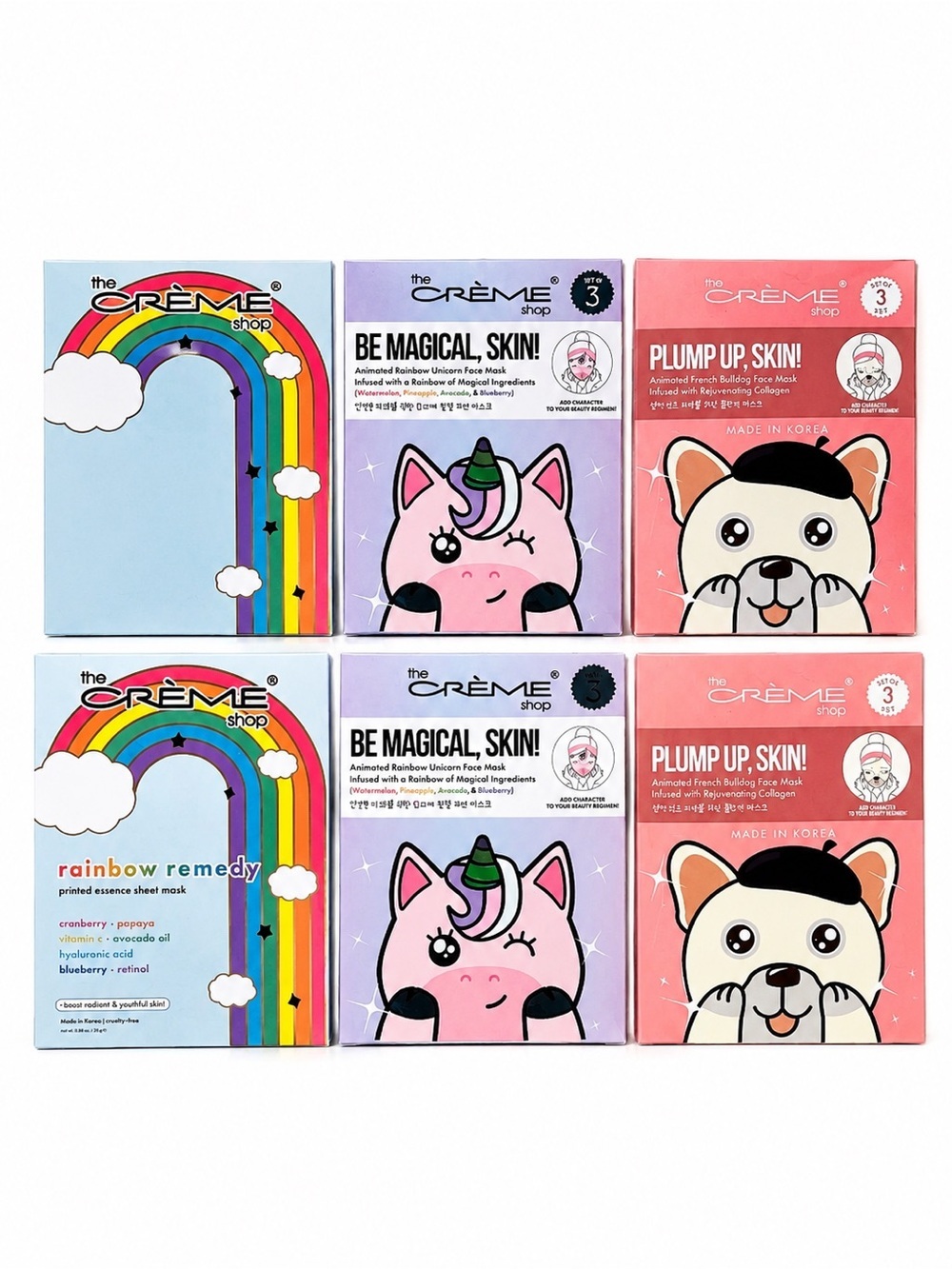 Pink Face Mask Bundle – Hydrate, Plump & Glow (6 Units) 3 masks per box